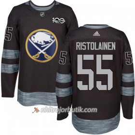 Män Ishockey Buffalo Sabres Tröja Rasmus Ristolainen 55 1917-2017 100th Anniversary Adidas Svart Authentic